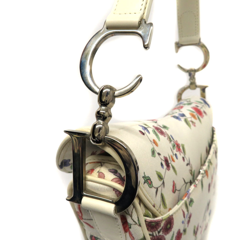 DIOR Saddle Bag White Floral Flower - Picture 9 of 9